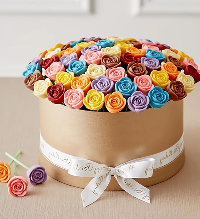 Belgian Chocolate Roses – Birthday Wishes